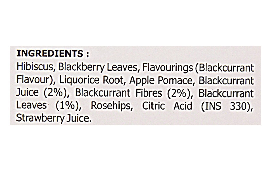 Typhoo Black Currant Bracker Fruit Infusion   Box  25 pcs
